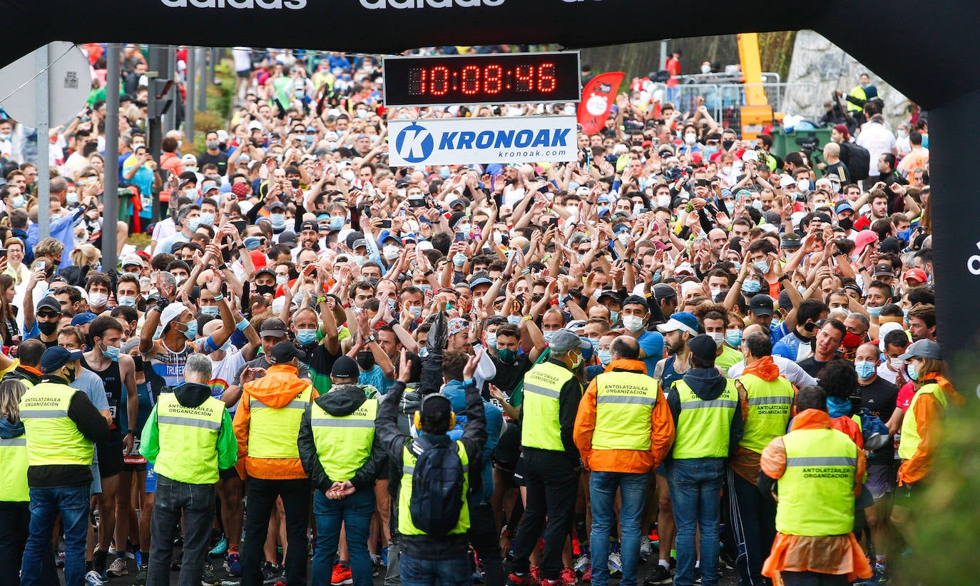 Fotos Fotos de la salida de los corredores de la Behobia San